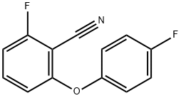 2-氟-6-(4-氟代苄氧基)苄腈 结构式