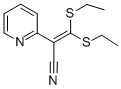 3,3-DI(ETHYLTHIO)-2-(2-PYRIDYL)ACRYLONITRILE 结构式