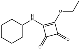 3-(CYCLOHEXYLAMINO)-4-ETHOXYCYCLOBUT-3-ENE-1,2-DIONE 结构式