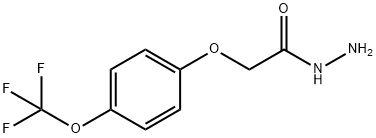 4-(三氟甲氧基)苯氧基乙酸肼 结构式