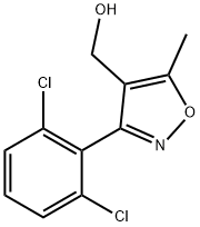 (3-(2,6-二氯苯基)-5-甲基异噁唑-4-基)甲醇 结构式