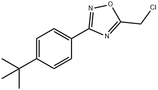 3-[4-叔丁基苯基]-5-氯甲基-1,2,4-氧二唑 结构式