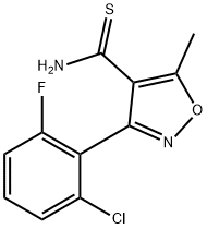 3-(2-氯-6-氟苯基)-5-甲基异恶唑-4-甲硫酰胺 结构式