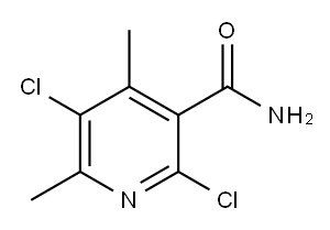 2,5-二氯-4,6-二甲基烟酰胺 结构式