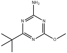 2-氨基-4-叔丁基-6-甲氧基-1,3,5-三嗪 结构式