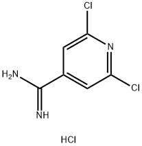 2，6-二氯吡啶-4-偕胺肟盐酸盐 结构式