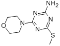 2-AMINO-4-(METHYLTHIO)-6-MORPHOLINO-1,3,5-TRIAZINE 结构式