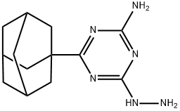 4-(1-金刚基）-6-肼-1，3，5-嗪-2-胺 结构式
