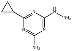 4-CYCLOPROPYL-6-HYDRAZINO-1,3,5-TRIAZIN-2-AMINE 结构式