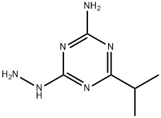 4-HYDRAZINO-6-ISOPROPYL-1,3,5-TRIAZIN-2-AMINE 结构式