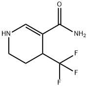 1,2,3,4-四氢-4-(三氟甲基)吡啶-5-羧酰胺 结构式