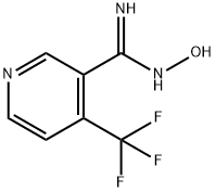 4-三氟甲基吡啶-3-甲酰胺肟 结构式