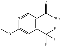 2-甲氧基-4-(三氟甲基)吡啶-5-甲酰胺 结构式