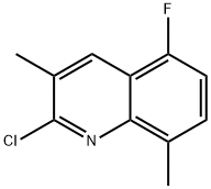 2-氯-5-氟-3,8-二甲基喹啉 结构式