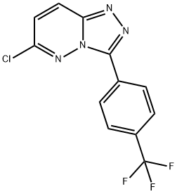 6-氯-3-(4-(三氟甲基)苯基)-[1,2,4]三唑并[4,3-B]哒嗪 结构式
