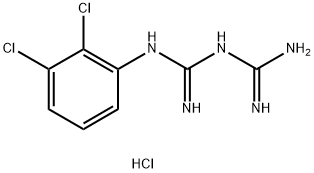 1-(2,3-二氯苯基)双胍 盐酸盐 结构式