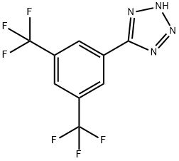 5-[3,5-双(三氟甲基)苯]四唑 结构式