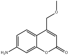 7-氨基-4-(甲氧基甲基)香豆素 结构式