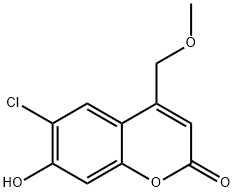 6-氯-7-羟基-4-(甲氧基甲基)-2H-色烯-2-酮 结构式