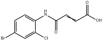 4-(4-BROMO-2-CHLOROANILINO)-4-OXOBUT-2-ENOIC ACID 结构式