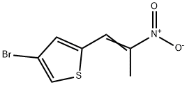 4-溴-2-(2-硝基-1-丙烯基)噻吩 结构式