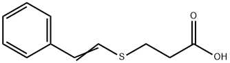 3-(苯乙烯硫代)丙酸 结构式