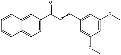 3-(3,5-DIMETHOXYPHENYL)-1-(2-NAPHTHYL)PROP-2-EN-1-ONE 结构式