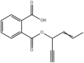 2-[[(1-ETH-1-YNYLBUT-2-ENYL)OXY]CARBONYL]BENZOIC ACID 结构式