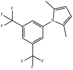 1-[3,5-双(三氟甲基)苯基]-2,5-二甲基-1H-吡咯 结构式