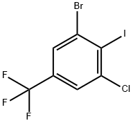 3-溴-5-氯-4-碘三氟甲苯 结构式