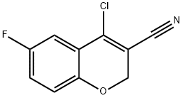 4-氯-3-氰基-6-氟-2H-苯并吡喃 结构式