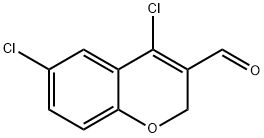 4,6-二氯-2H-苯并吡喃-3-甲醛 结构式