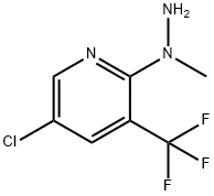 1-[5-氯-3-(三氟甲基)-2-吡啶]-1-甲肼 结构式