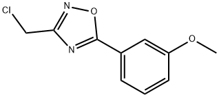 3-(氯甲基)-5-(3-甲氧基苯基)-1,2,4-氧二唑 结构式