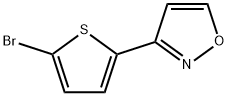 3-(5-溴-2-噻吩基)异唑 结构式