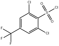 2,6-二氯-4-(三氟甲基)苯磺酰氯 结构式
