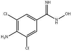 4-AMINO-3,5-DICHLORO-N'-HYDROXYBENZENECARBOXIMIDAMIDE 结构式