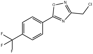 3-(氯甲基)-5-[4-(三氟甲基)苯基]-1,2,4-噁二唑 结构式