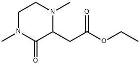 2-(1,4-二甲基-3-氧代哌嗪-2-基)乙酸乙酯 结构式