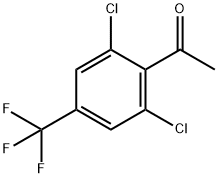 2',6'-二氯-4'-(三氟甲基)苯乙酮 结构式