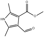 4-甲酸-2,5-二甲基-1H-吡咯-3-羧酸甲酯 结构式