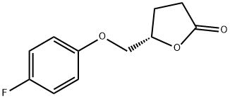 (4S)-(4-FLUOROPHENOXY)METHYL BUTYROLACTONE 结构式