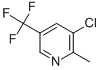 3-Chloro-2-methyl-5-(trifluoromethyl)pyridine 结构式