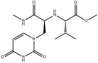 L-Valine, N-[1-[(3,4-dihydro-2,4-dioxo-1(2H)-pyrimidinyl)methyl]-2-(methylamino)-2-oxoethyl]-, methyl ester, (S)- (9CI) 结构式