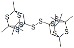 1,1'-Dithiobis(3,5,7,10,10-pentamethyl-2,4,6,8-tetrathiaadamantane) 结构式