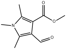 4-甲酰基-1,2,5-三甲基-1H-吡咯-3-羧酸甲酯 结构式