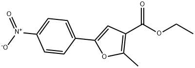 ETHYL 2-METHYL-5-(4-NITROPHENYL)-3-FUROATE 结构式