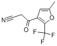 3-[5-甲基-2-(三氟甲基)-3-呋喃]-3-氧丙腈 结构式