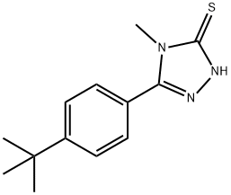 5-(4-叔丁基苯基)-4-甲基-2H-1,2,4-三唑-3-硫酮 结构式