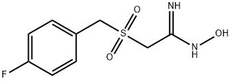 2-(4-氟苯甲基磺酰)羟基乙脒 结构式